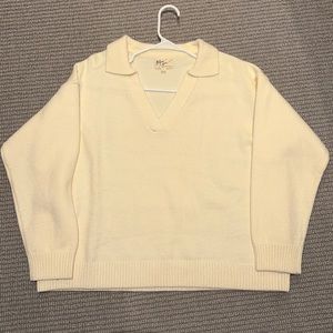Before You with love sweater in cream color, size SMALL